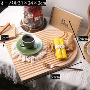 木製トレイ カフェトレー ウッドオーナメント プレート ボード 韓国インテリア ディスプレイ 撮影 おしゃれ 北欧風 ナチュラル SNS インスタ映え