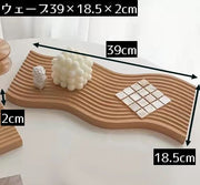 木製トレイ カフェトレー ウッドオーナメント プレート ボード 韓国インテリア ディスプレイ 撮影 おしゃれ 北欧風 ナチュラル SNS インスタ映え