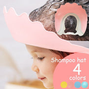 シャンプーハット 子供用 シャンプーキャップ バスバイザー シャワーキャップ ベビー キッズ サイズ調節可 バス用品 ピンク ブルー イエロー グリーン