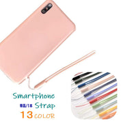 スマホストラップ 単品 1本 スマートフォンストラップ 携帯ストラップ スマホアクセサリー スマホ用品 携帯電話アクセサリー シリコン おしゃれ かわいい シンプル カラバリ豊富 黄色 オレンジ