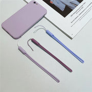 スマホストラップ 単品 1本 スマートフォンストラップ 携帯ストラップ スマホアクセサリー スマホ用品 携帯電話アクセサリー シリコン おしゃれ かわいい シンプル カラバリ豊富 黄色 オレンジ