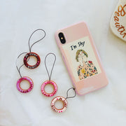 リングストラップ フィンガーストラップ 携帯ストラップ スマホリング ドーナツ型 落下防止 シリコン製 かわいい キュート ポップ やわらかい スマートフォン 携帯電話 便利 スマホアクセサリー