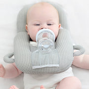 授乳クッション 枕 哺乳瓶 ホルダー 固定 ハンズフリー 赤ちゃん ベビー 新生児 通気性 ピロー サポート 面ファスナー 便利