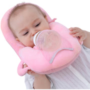 授乳クッション 枕 哺乳瓶 ホルダー 固定 ハンズフリー 赤ちゃん ベビー 新生児 ピロー サポート 面ファスナー 便利