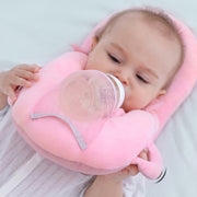 授乳クッション 枕 哺乳瓶 ホルダー 固定 ハンズフリー 赤ちゃん ベビー 新生児 ピロー サポート 面ファスナー 便利