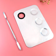 ネイルパレット スパチュラ付き メイクパレット ヘラ ネイルアート ジェルネイル ネイル用品 化粧品 混合 カラー作り ブレンド