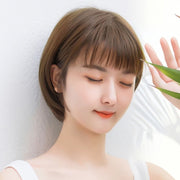 フルウィッグ 全頭かつら ショート ボブ レディース 女性 前髪あり ストレート ナチュラル イメージチェンジ イメチェン お洒落 可愛い かわいい キュート ヘアアクセサリー ブラック ブラウン 黒 茶