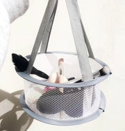 平干しネット 物干しネット 日用品雑貨 洗濯用品 乾燥ネット 1段 ドライネット ラウンド型 円形 メッシュ 吊り下げ メイクブラシ パフ スポンジ 小物 干す 型崩れ防止