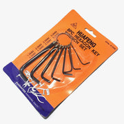 六角棒レンチ リング式 8本セット 締付工具 手動工具 DIY 1.5mm 2mm 2.5mm 3mm 3.5mm 4mm 5mm 6mm 携帯 便利 コンパクト キーリング