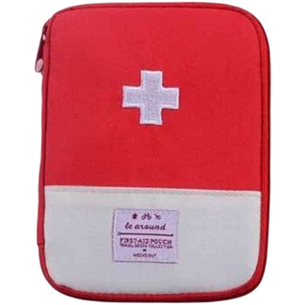 応急手当用品 メディカルポーチ 薬ポーチ レディース メンズ 防災グッズ レッド×大 バリエーション画像