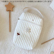 おむつポーチ マグポーチ オムツポーチ クマ イブル オムツ入れ 哺乳瓶ポーチ 哺乳瓶ケース 着替えポーチ ヌビバッグ ベビーポーチ トラベルポーチ 大容量 大きめ マルチポーチ おすすめ 小物入れ キルト キルティング おしゃれ かわいい