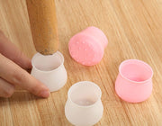 椅子脚カバー 椅子足キャップ 4個セット 1脚分 円形 椅子用部品 イス用部品 シリコン 傷防止 汚れ防止 滑り止め 保護 パッド フローリング 畳 ホワイト グレー ピンク 白