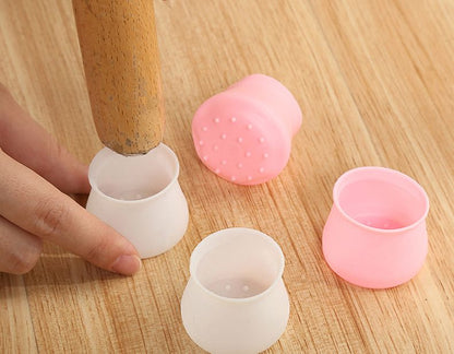 椅子脚カバー 椅子足キャップ 4個セット 1脚分 円形 椅子用部品 商品画像2