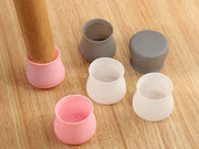 椅子脚カバー 椅子足キャップ 4個セット 1脚分 円形 椅子用部品 イス用部品 シリコン 傷防止 汚れ防止 滑り止め 保護 パッド フローリング 畳 ホワイト グレー ピンク 白
