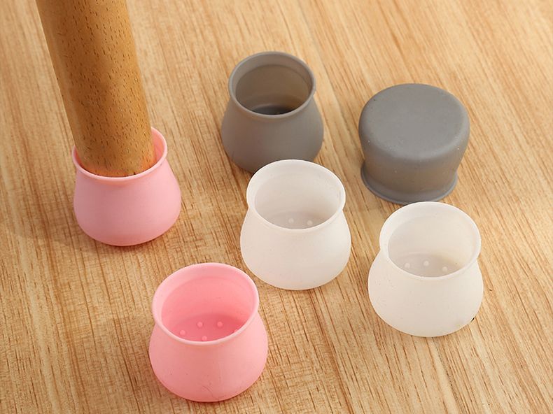 椅子脚カバー 椅子足キャップ 4個セット 1脚分 円形 椅子用部品 商品画像3
