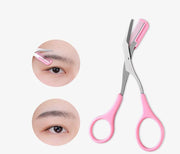 眉はさみ コーム付き 脱着式 外れる はさみ コスメ メイク道具 ケアグッズ 眉毛カット アイブローカット くし付き 簡単 眉カット 眉毛 はさみ まゆげ ハサミ