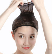 ウィッグネット かつら装着用ネット 下地網 筒形 インナーネット ネットキャップ ヘアネット 地毛をまとめる ウィッグ下地 ウィッグインナー ブラック 黒