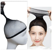 ウィッグネット かつら装着用ネット 下地網 筒形 インナーネット ネットキャップ ヘアネット 地毛をまとめる ウィッグ下地 ウィッグインナー ブラック 黒