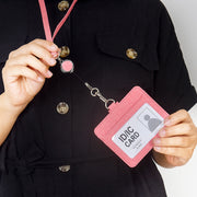IDカードホルダー パスケース ネックストラップ 伸縮 IDカード オフィス 通勤 会社 定期入れ かわいい おしゃれ レディース メンズ 男性 女性