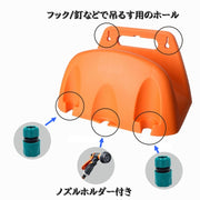 散水ホースホルダー ホースハンガー ホースフック ノズルホルダー 壁掛け収納 ガーデニング 散水 庭 園芸 家庭菜園 水まきホース