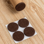 椅子足パッド 家具保護パッド 12枚入り 3脚分 4cm 貼り付け 滑り止め 防滑 ズレにくい 四角形 丸型 スクエア型 ラウンド型 椅子脚パッド 床の傷防止 フローリング 騒音対策 シンプル