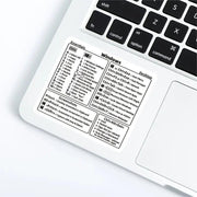ショートカットキー ステッカー シール 2枚セット パソコンアクセサリー Windows word excel ノートPC 便利