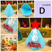 手作りキット 手芸セット クリスマス 帽子 パーティ トナカイ サンタ サンタクロース 雪ダルマ ツリー ハンドメイド フエルト フェルト プレゼント 可愛い かわいい DIY 材料 縫製