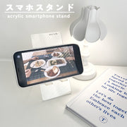スマホスタンド スマートフォンスタンド スマホアクセサリー 透明 クリア 組み立て式 スマホ立て ディスプレイ 可愛い おしゃれ シンプル 便利 陳列 ファッション小物 雑貨