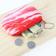 小銭入れ レディース 財布 野菜 ニンジン 豚肉 起毛 面白い かわいい 大容量 ボールチェーン カード 紙幣