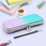 Nintendo Switchケース SwitchLiteケース 周辺機器 ニンテンドースイッチ スイッチライト 有機EL 保護カバー ファスナー ストラップ付き 収納 持ち運び グラデーション 無地 かわいい おしゃれ