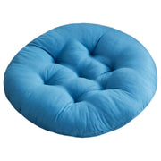 シートクッション フロアクッション チェアパッド 厚手 丸型 円形 ラウンド 直径40cm 座布団 椅子用 ふわふわ インテリア