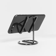 スマホスタンド スマートフォンスタンド 携帯スタンド タブレットスタンド 卓上 縦置き 横置き 金属製 シンプル エレガント