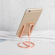 スマホスタンド スマートフォンスタンド 携帯スタンド タブレットスタンド 卓上 縦置き 横置き 金属製 シンプル エレガント