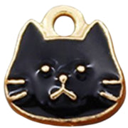 アクセサリーパーツ 10個セット チャーム ねこ 猫 DIY ハンドメイドパーツ ピアス イアリング ペンダントトップ ストラップ 飾り 可愛い 動物 アニマル