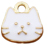 アクセサリーパーツ 10個セット チャーム ねこ 猫 DIY ハンドメイドパーツ ピアス イアリング ペンダントトップ ストラップ 飾り 可愛い 動物 アニマル