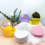 メイクボックス コスメボックス ミラー 鏡 化粧品収納 コスメ収納 小物収納 収納ボックス 収納ケース ドレッサー 卓上鏡 卓上ミラー アニマル 耳付
