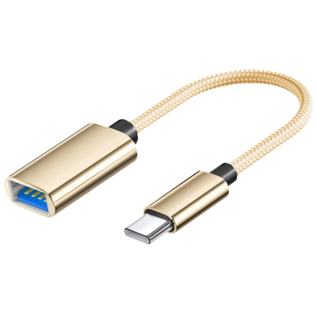 OTGケーブル Type-C to USB 変換アダプター 充電 ゴールド バリエーション画像