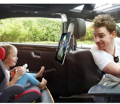 車用スマホホルダー タブレットホルダー 車載 後部座席 ヘッドレスト 360度回転 商品画像2