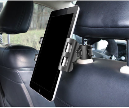 車用スマホホルダー タブレットホルダー 車載 後部座席 ヘッドレスト 360度回転 商品画像3
