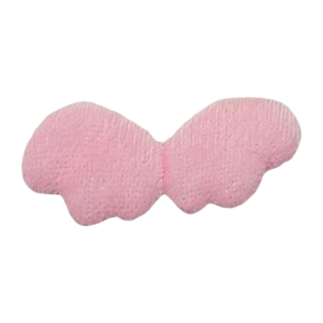 天使の羽モチーフワッペン アップリケ 10枚セット パーツ 裁縫材料 DIY リメイク 手芸 アクセサリー ヘアピン キーホルダー チャーム デコパーツ 手作り 装飾
