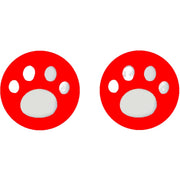 アナログスティックカバー 単品 Nintendo Switch 任天堂 スイッチ キャップ 肉球 猫 犬 シリコン ジョイスティック コントローラー用 保護 汚れ防止 かわいい