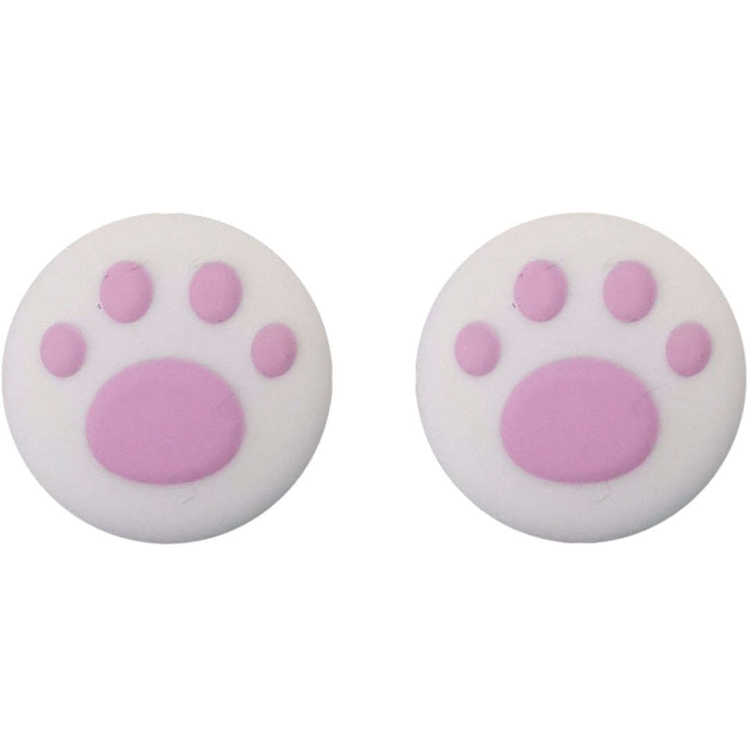 アナログスティックカバー 単品 Nintendo Switch 任天堂 スイッチ キャップ 肉球 猫 犬 シリコン ジョイスティック コントローラー用 保護 汚れ防止 かわいい