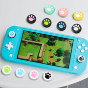 アナログスティックカバー 単品 Nintendo Switch 任天堂 スイッチ キャップ 肉球 猫 犬 シリコン ジョイスティック コントローラー用 保護 汚れ防止 かわいい