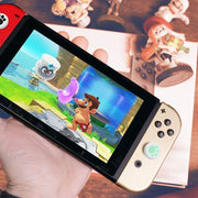 アナログスティックカバー 単品 Nintendo Switch 任天堂 スイッチ キャップ 肉球 猫 犬 シリコン ジョイスティック コントローラー用 保護 汚れ防止 かわいい