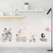 ウォールステッカー 壁紙シール DIY 模様替え 飾り デコレーション 装飾 防水 子供部屋 可愛い 動物 自転車 風船 女の子 インテリア雑貨 貼り付け簡単 クマ ウサギ バルーン ハート 寝室 キッチン トイレ 窓 リビング 玄関 ドア バスルーム 風呂場 店舗 カフェ 幼稚園 保育園 壁面 パーティー イベント イメージチェンジ かわいい おしゃれ お洒落 30×90cm
