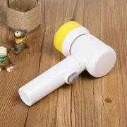 電動ハンディーブラシ 台所用スポンジ たわし 掃除用具 水まわり バスポリッシャー 浴室清掃 洗面所 シンク 鏡 水垢掃除 電動 電池式 デッキブラシ ハンディーブラシ