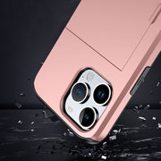 iPhoneケース iPhoneカバー スマホケース スマホカバー スライド式カード収納 スライドポケット カード収納 背面保護 落下防止 傷防止 耐衝撃性 カラバリ豊富 便利 お洒落 シンプル スタイリッシュ