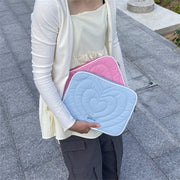 ノートパソコンカバー ノートパソコンケース PCケース タブレットケース iPadケース 13インチ 14インチ 15インチ 15.6インチ 保護ケース キルティング ファスナー 傷予防 汚れ防止 防塵 インナーケース 柔らかい ハート柄 可愛い PCバッグ パソコンバッグ