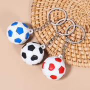 キーホルダー キーリング サッカーボール スポーツ 部活 かっこいい ユニーク お揃い 学生 メンズ 男の子 ボーイ プレゼント ギフト ファッション小物