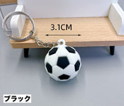キーホルダー キーリング サッカーボール スポーツ 部活 かっこいい ユニーク お揃い 学生 メンズ 男の子 ボーイ プレゼント ギフト ファッション小物